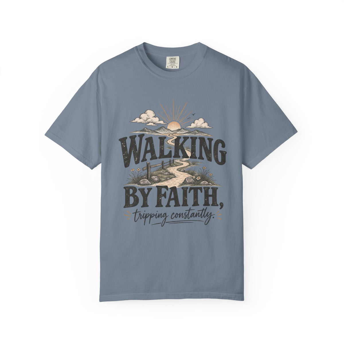 Walking by Faith graphic T-shirt