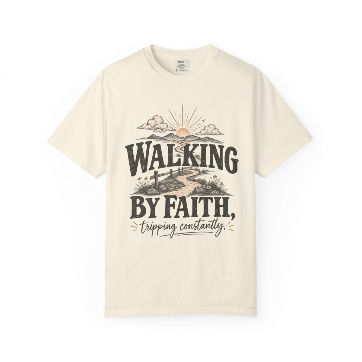 Walking by Faith graphic T-shirt