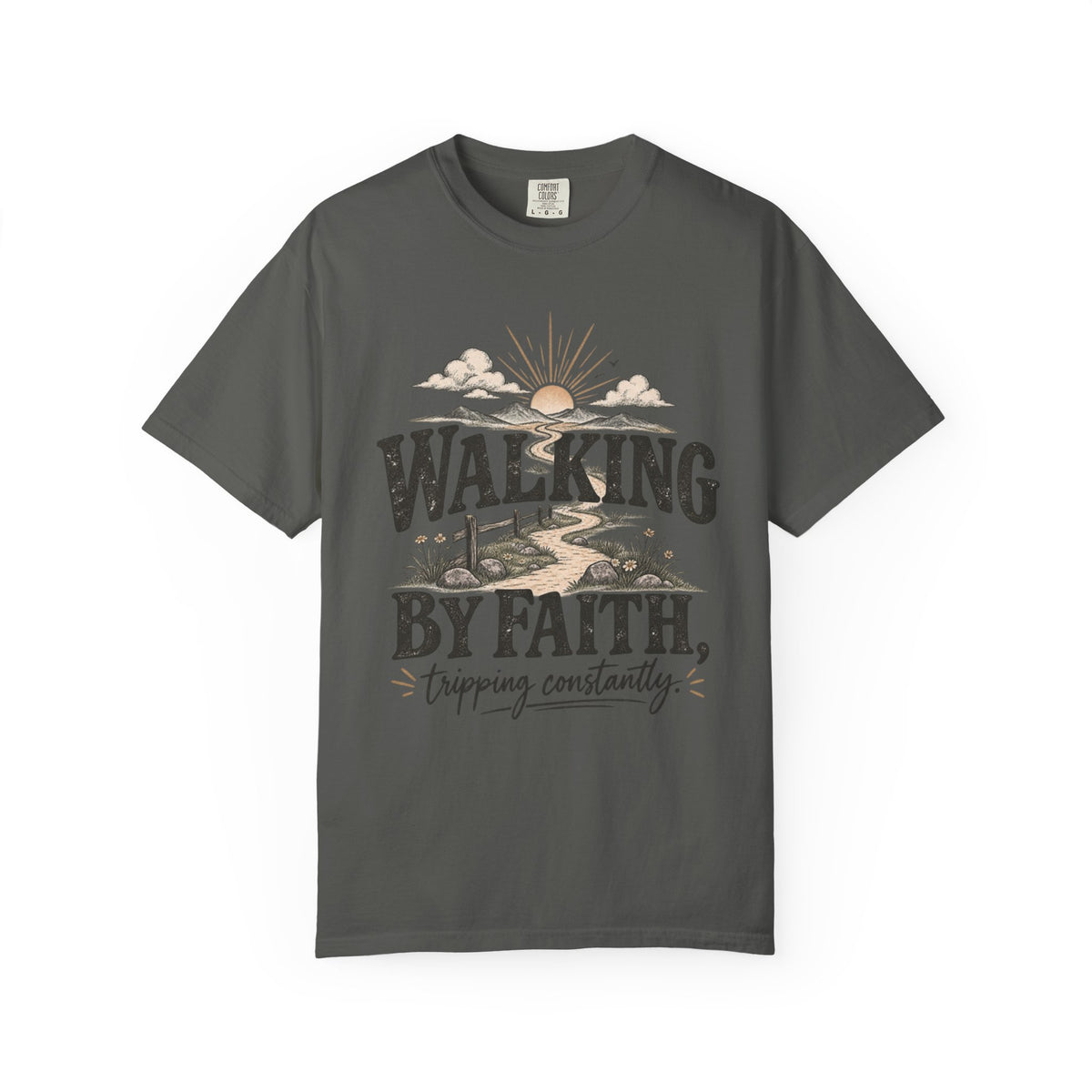 Walking by Faith graphic T-shirt