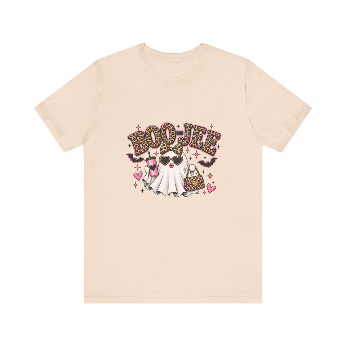 Boo Jee Halloween Leopard Print Tee