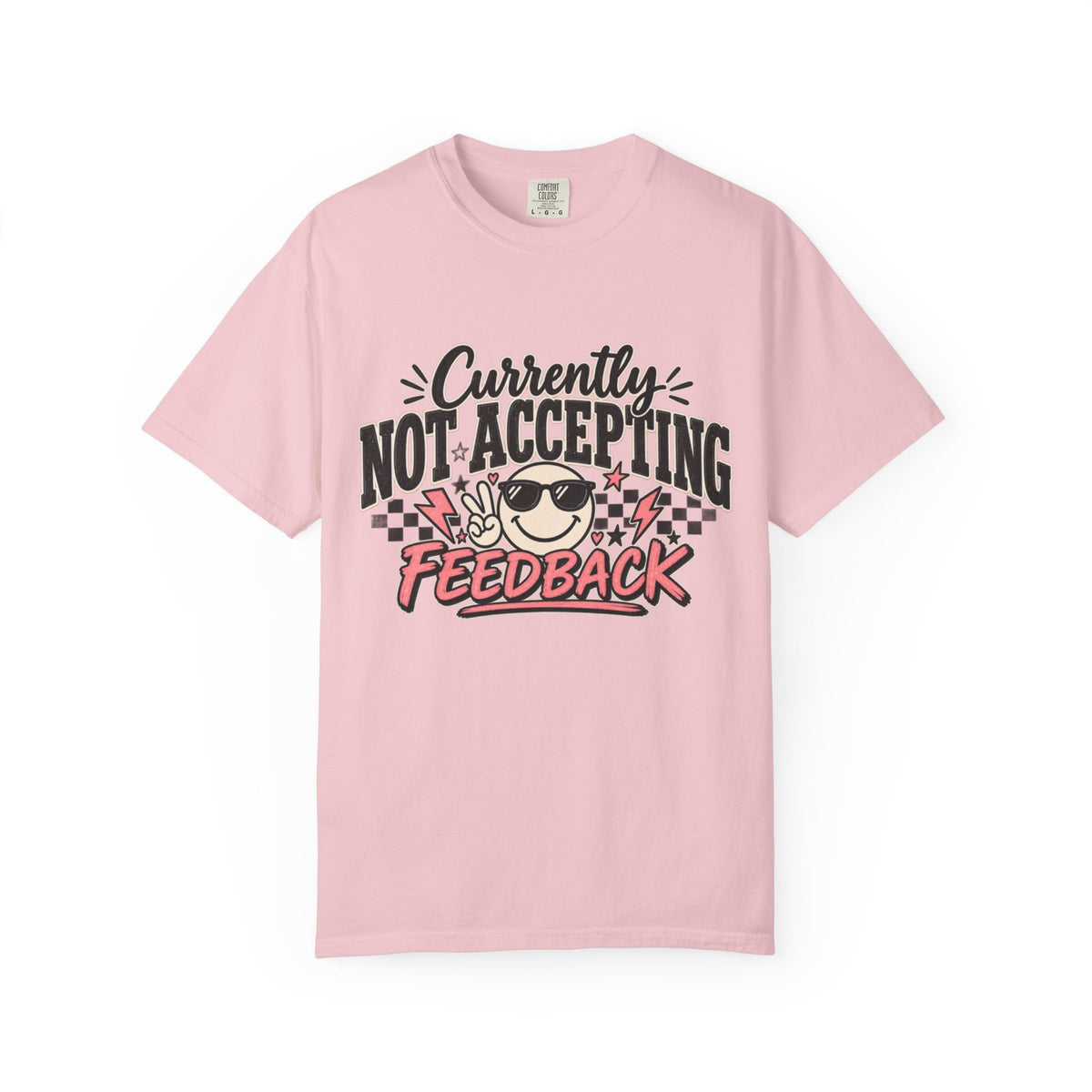 Currently Not Accepting Feedback T-Shirt | Retro Smiley