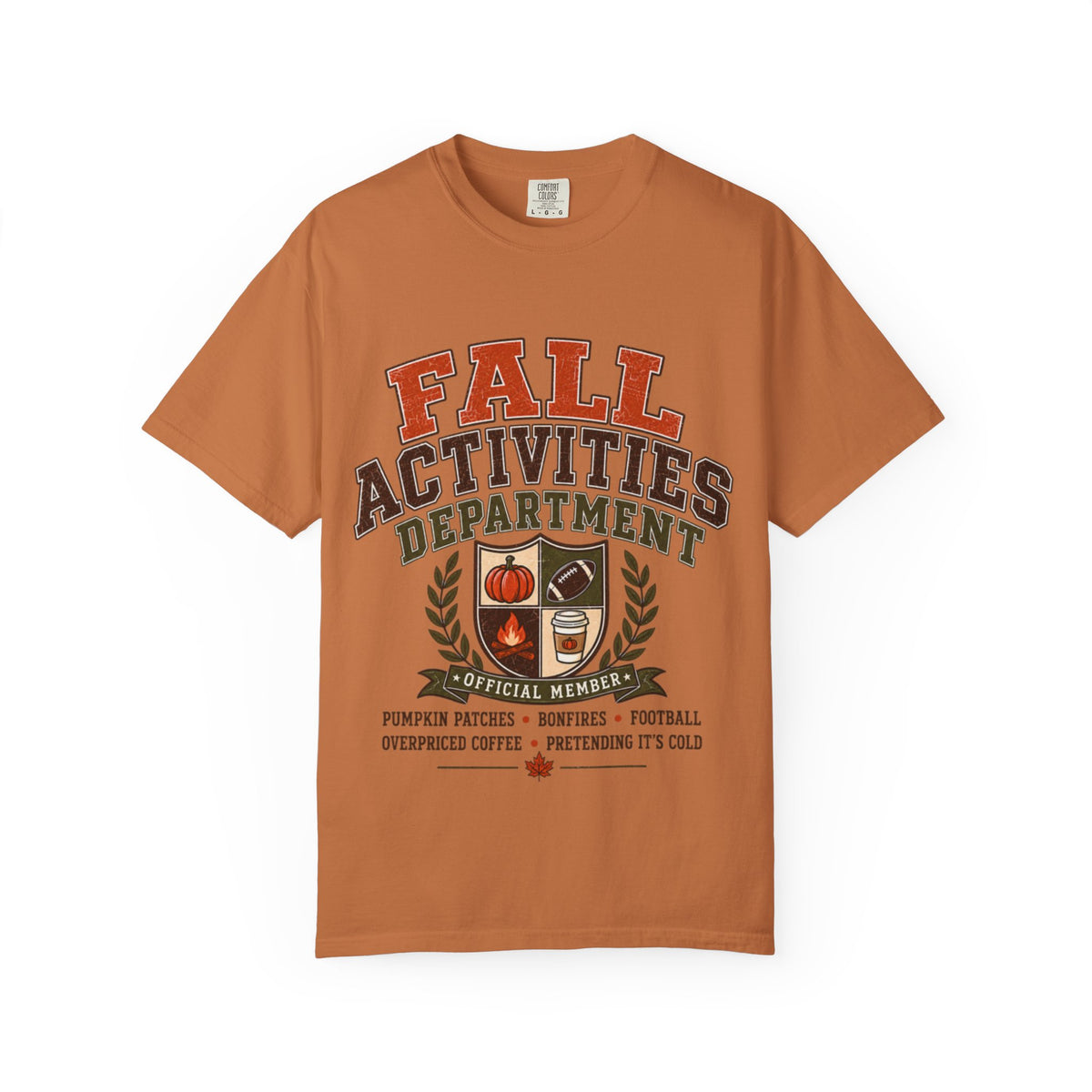 Fall Activities Department T-shirt | Autumn Seasonal Tee