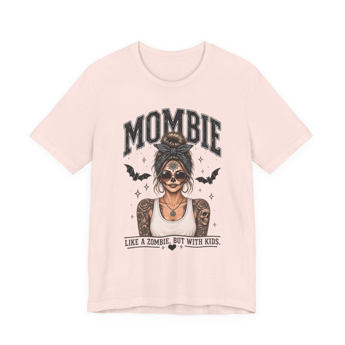 Mombie Paisley Print Mom Halloween Graphic Tee
