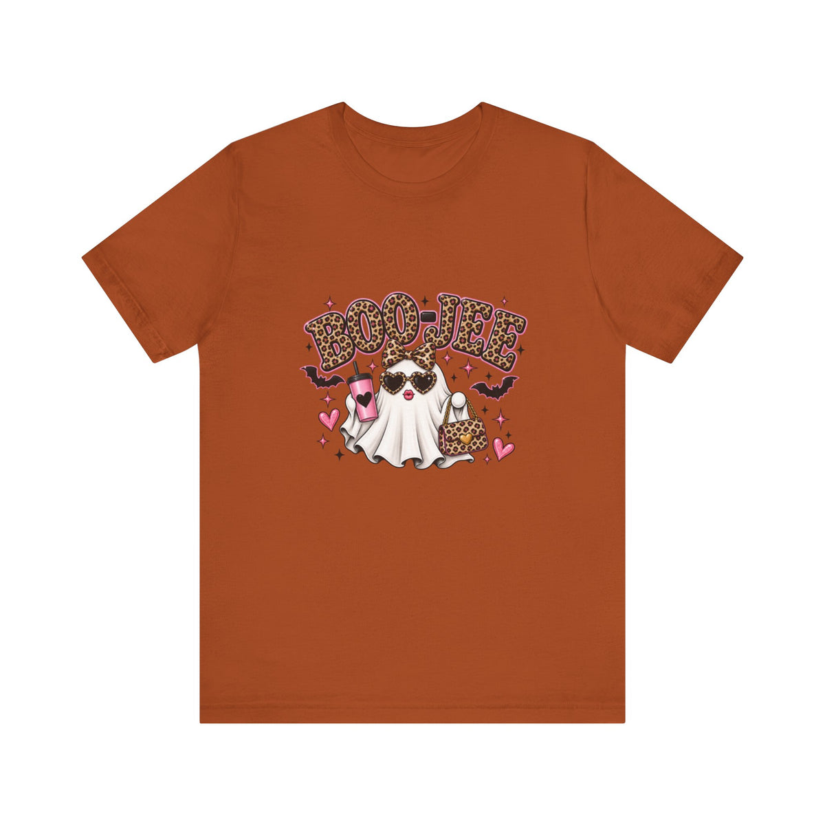 Boo Jee Halloween Leopard Print Tee