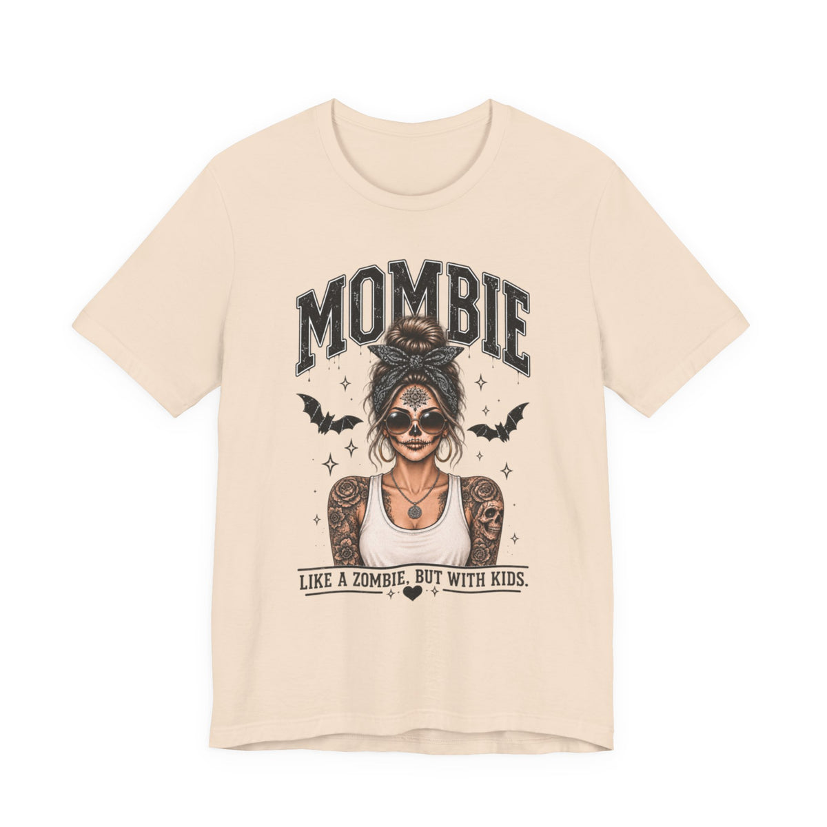 Mombie Paisley Print Mom Halloween Graphic Tee