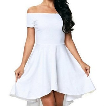 One-Shoulder Swallowtail Dress