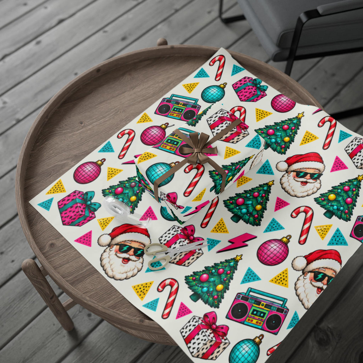 Retro Christmas Wrapping Paper