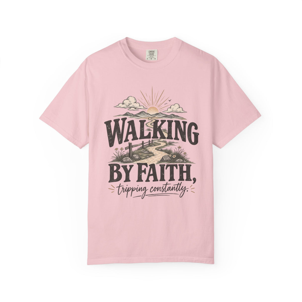 Walking by Faith graphic T-shirt