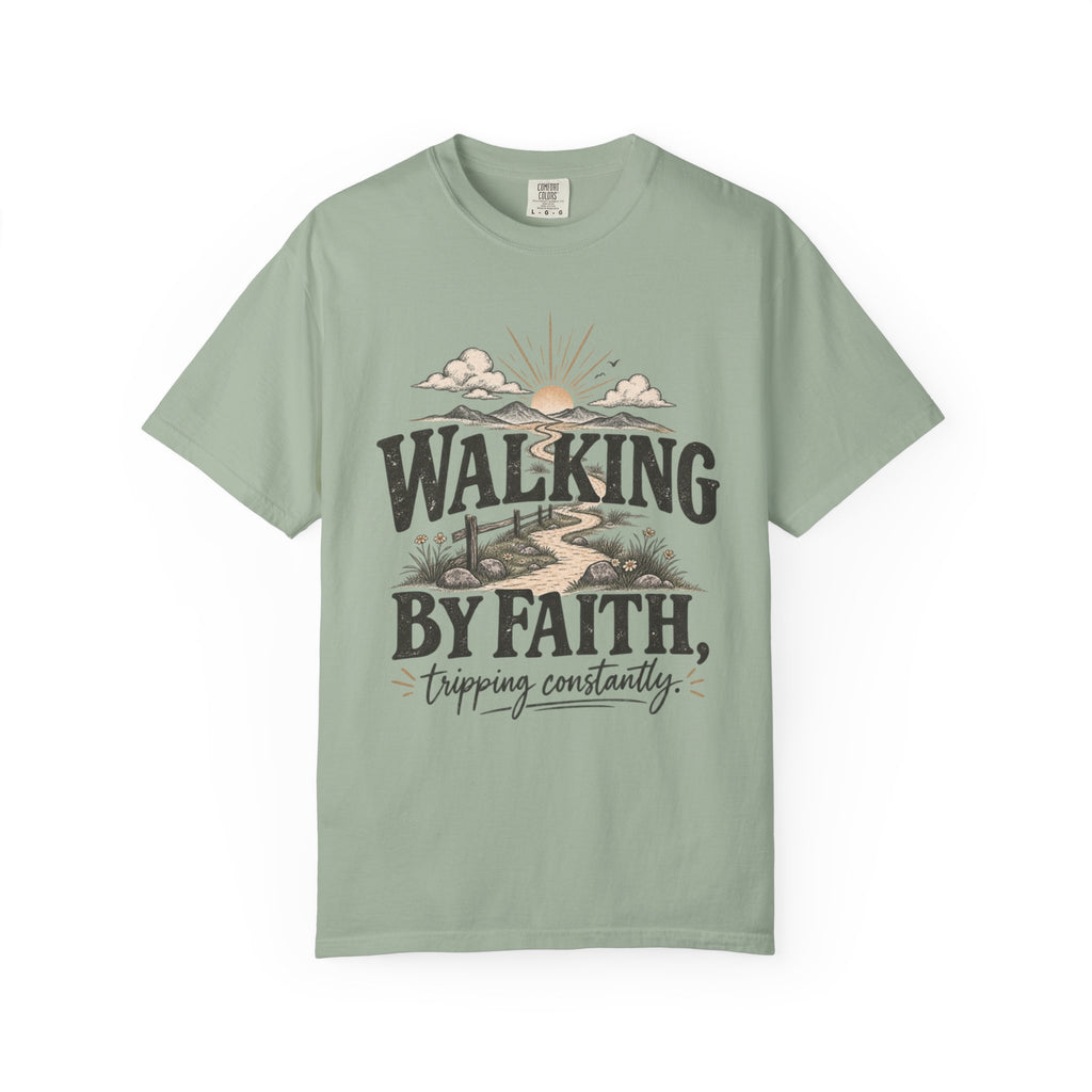 Walking by Faith graphic T-shirt