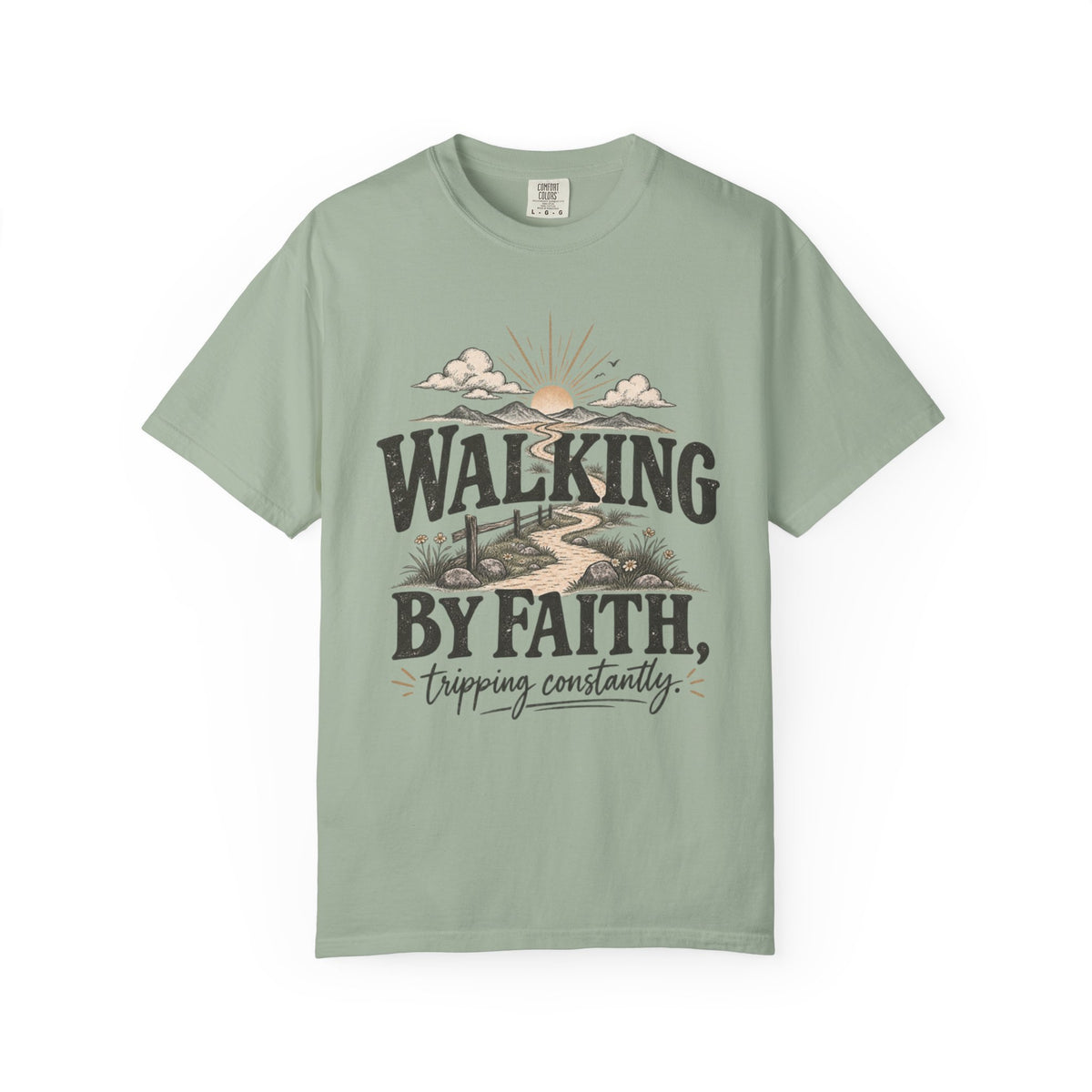 Walking by Faith graphic T-shirt