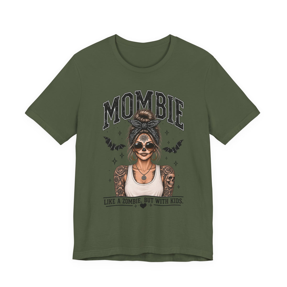 Mombie Paisley Print Mom Halloween Graphic Tee