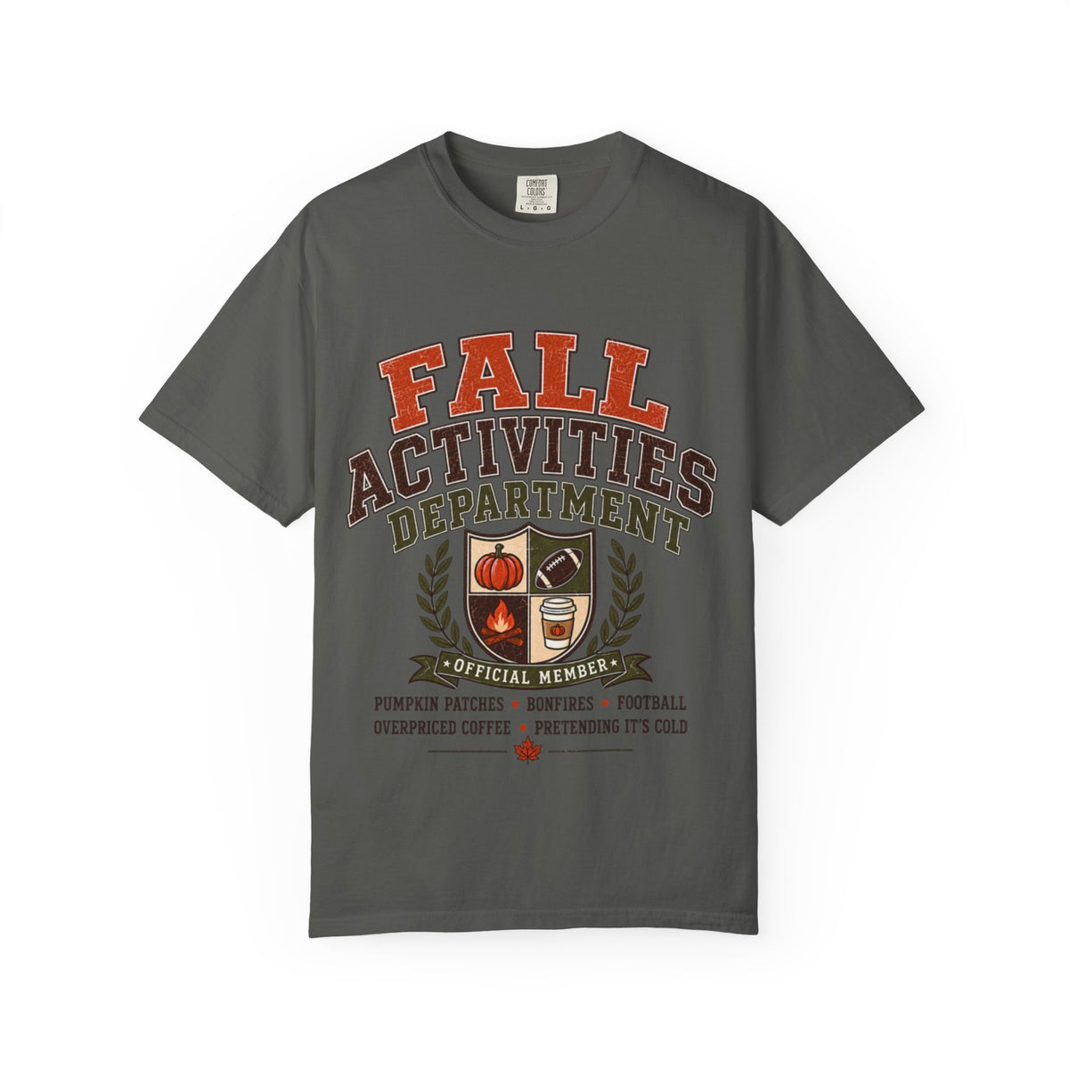 Fall Activities Department T-shirt | Autumn Seasonal Tee