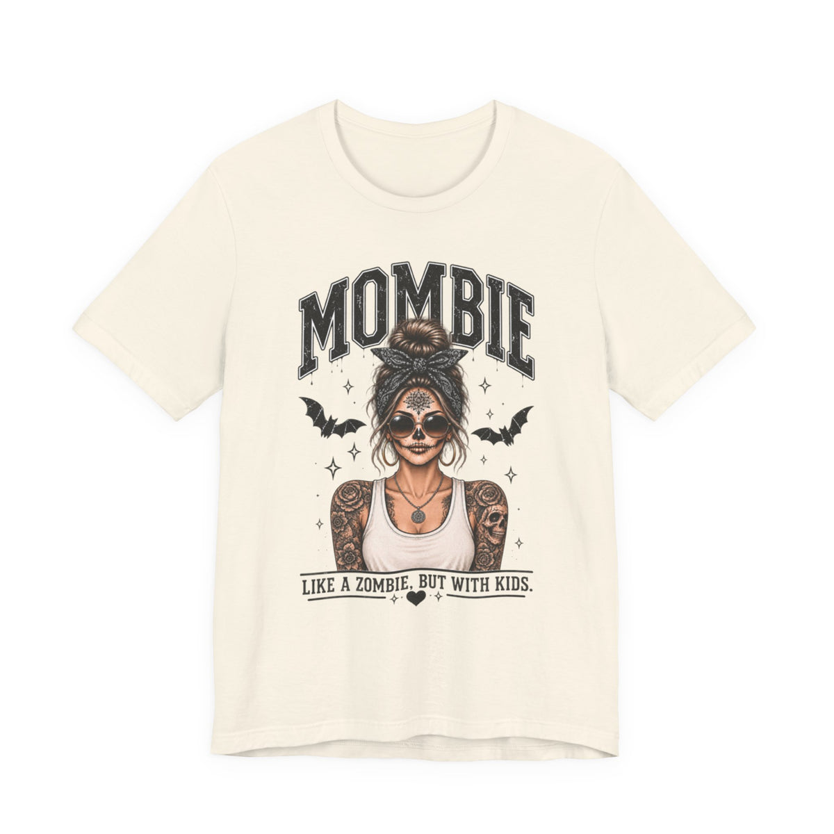 Mombie Paisley Print Mom Halloween Graphic Tee