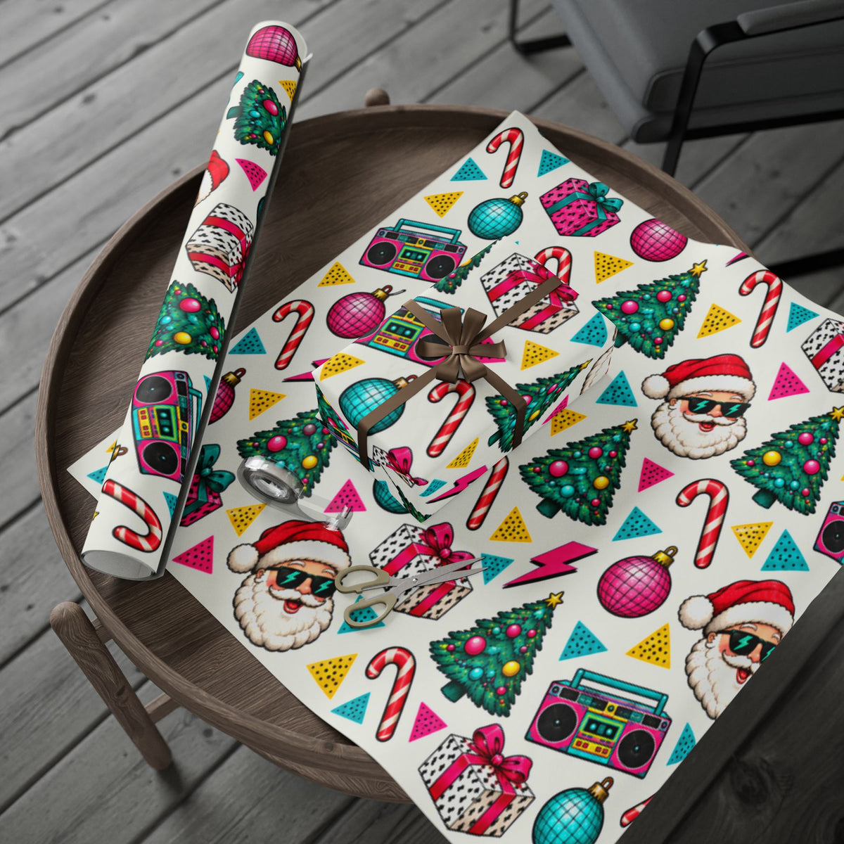 Retro Christmas Wrapping Paper