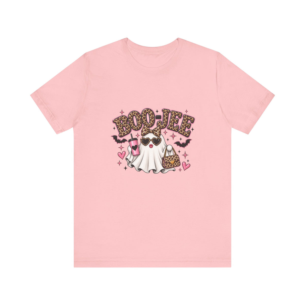 Boo Jee Halloween Leopard Print Tee