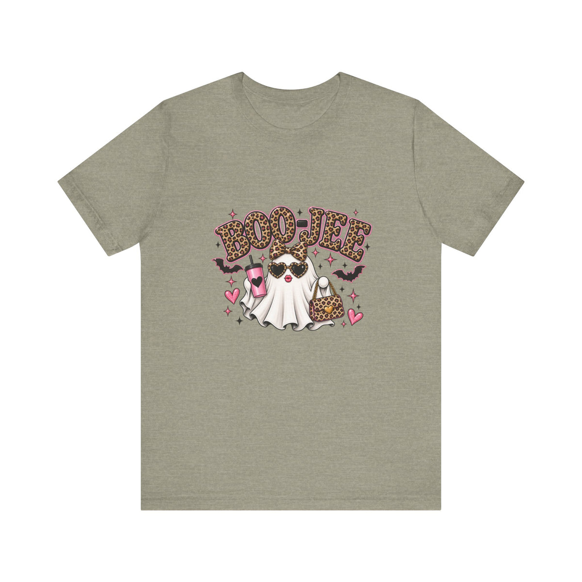 Boo Jee Halloween Leopard Print Tee