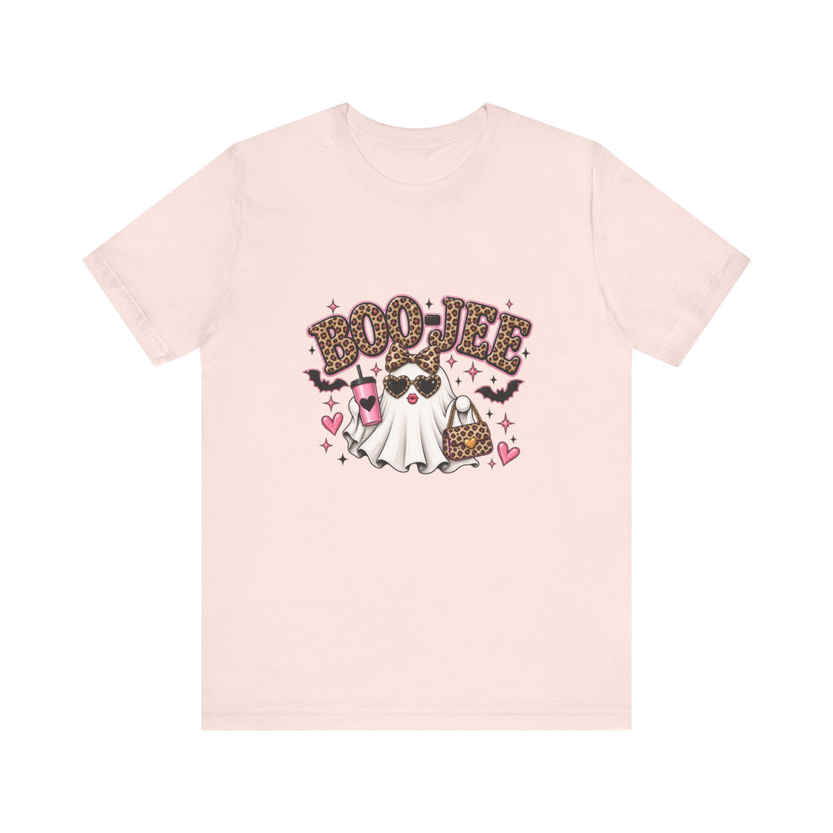 Boo Jee Halloween Leopard Print Tee