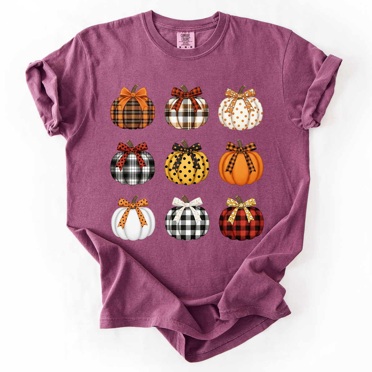 Patterned Pumpkins Watercolor Tee