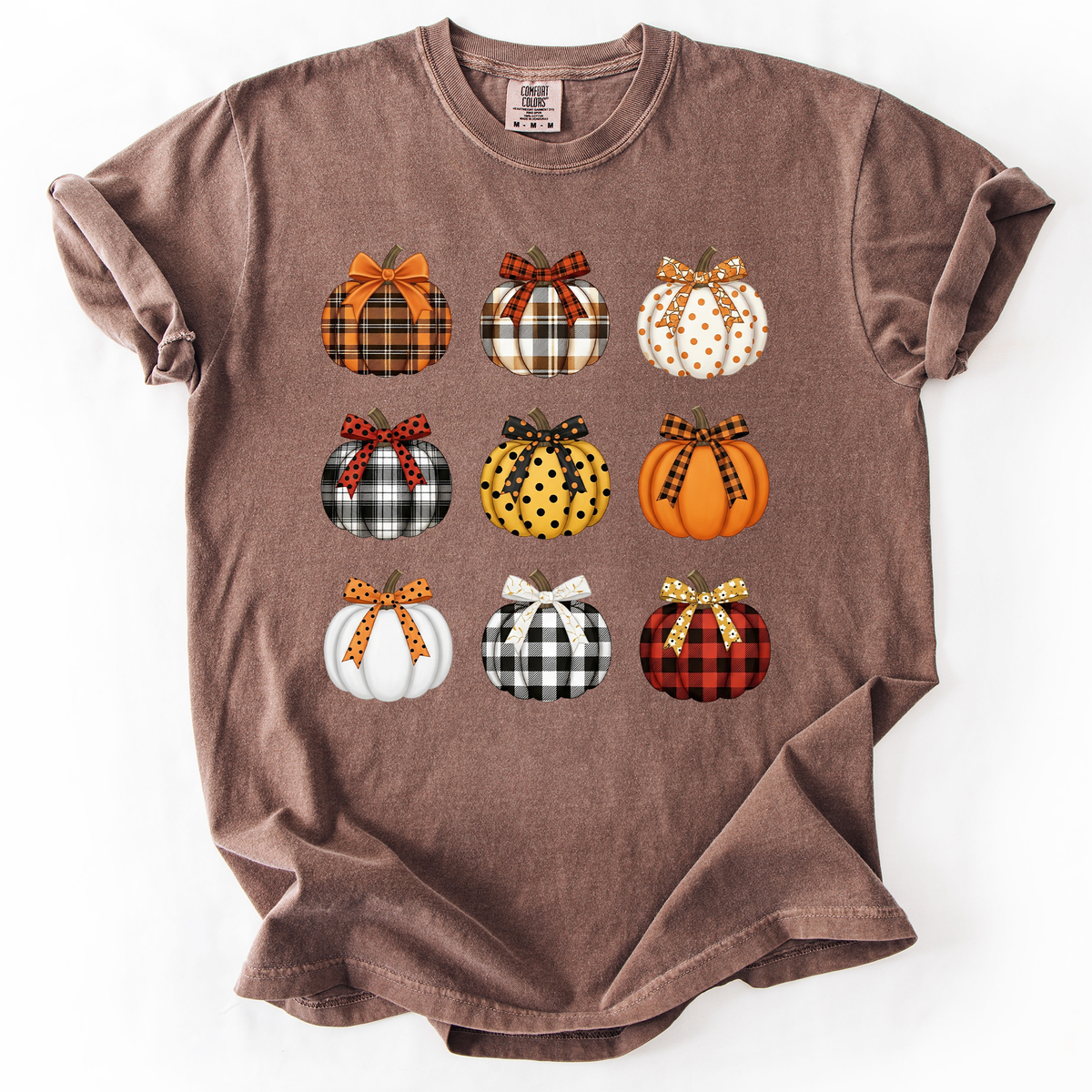 Patterned Pumpkins Watercolor Tee