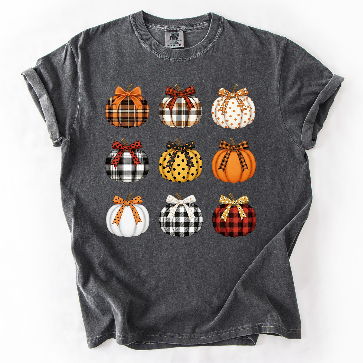 Patterned Pumpkins Watercolor Tee