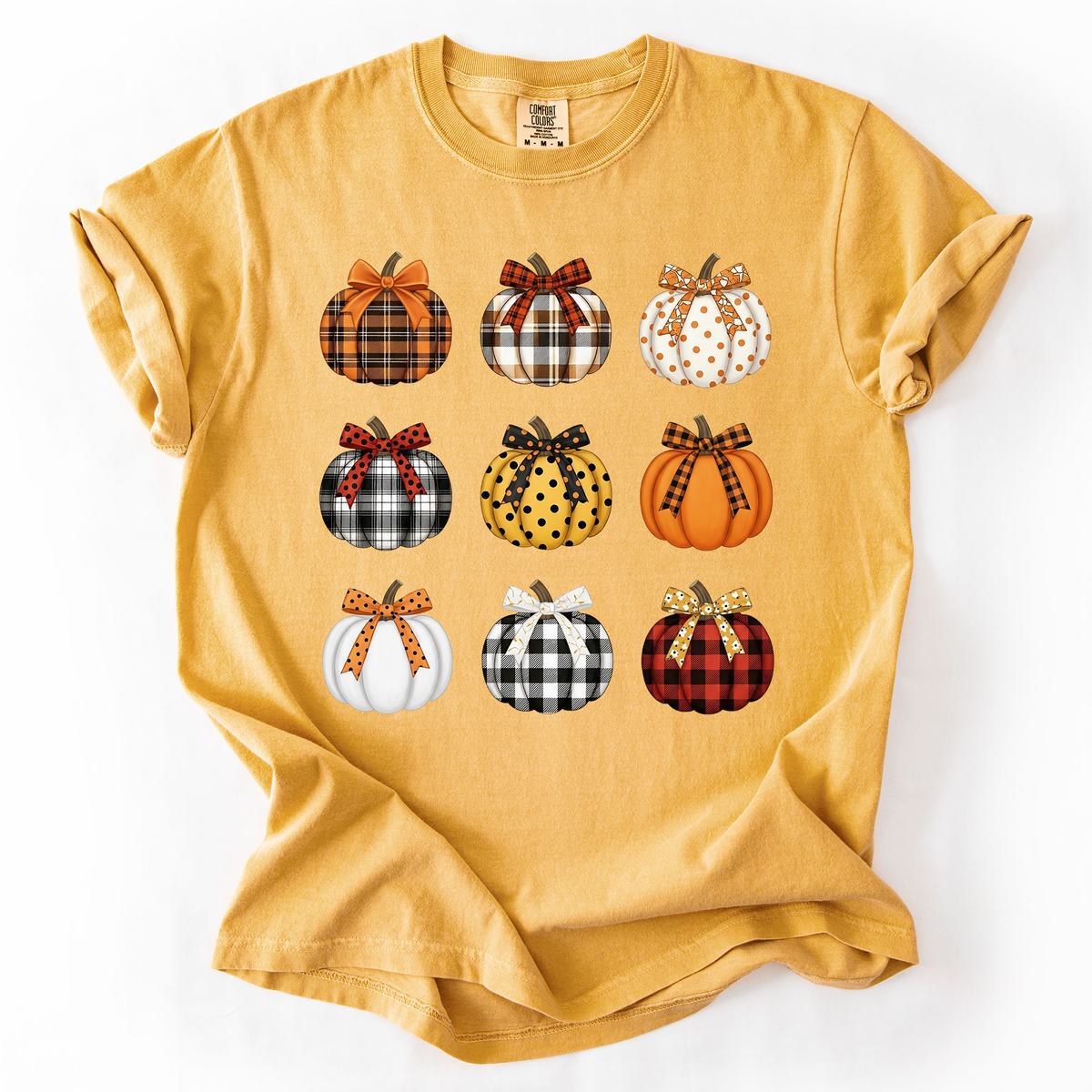 Patterned Pumpkins Watercolor Tee